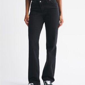 Abercrombie & Fitch Women's Black Straight Leg Jeans